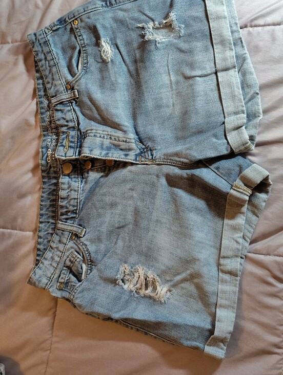 GAP Pants - GAP Light Wash Distressed Denim Shorts